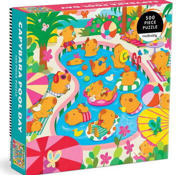 Mudpuppy Mudpuppy Capybara Pool Day Puzzle 500pcs
