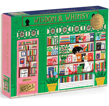 Galison Galison Wisdom & Whimsy Bookshop Foil Puzzle 1000pcs