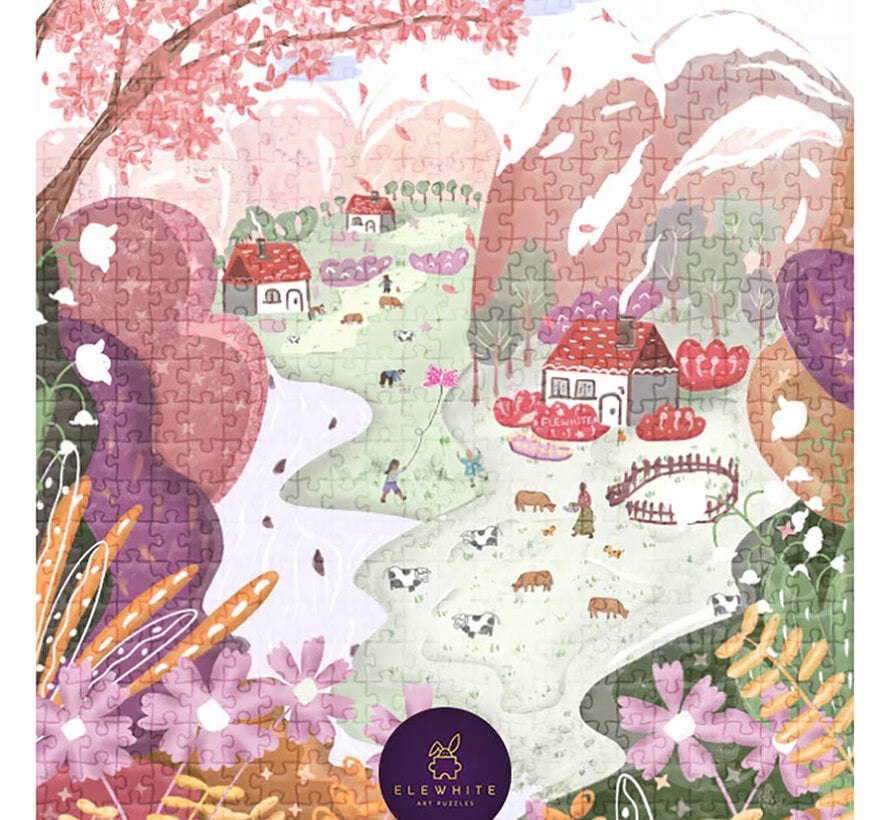 Elewhite Valley Bloom Puzzle 500pcs