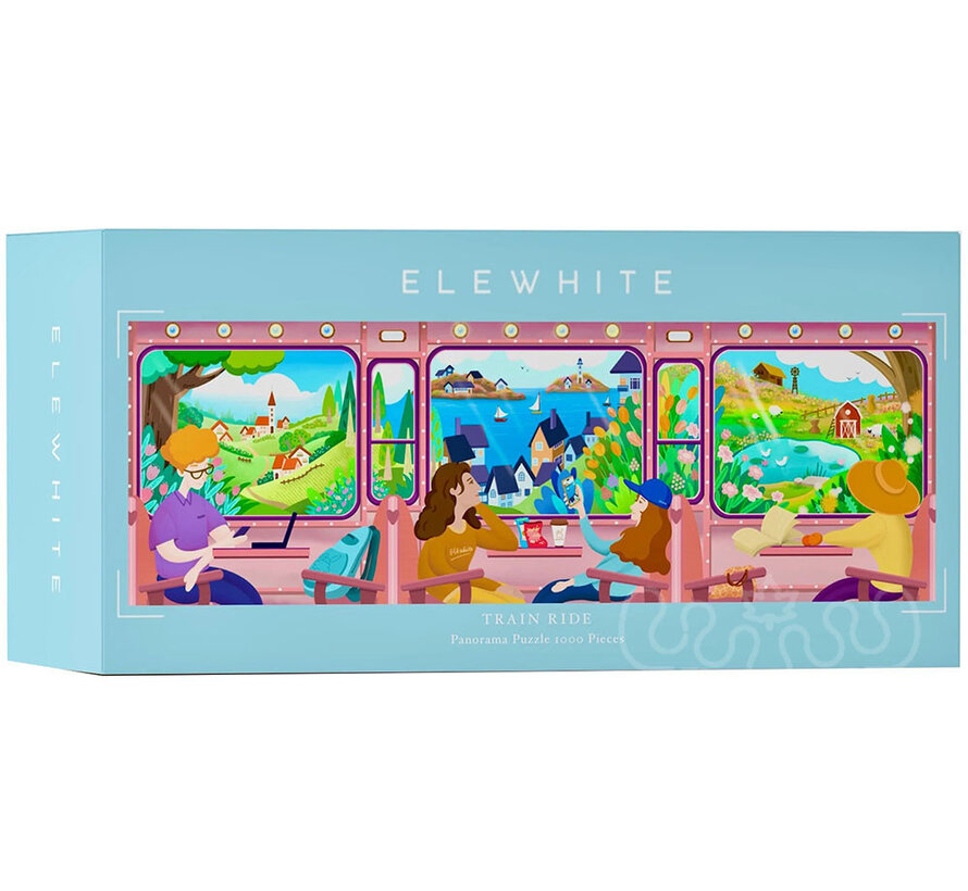 Elewhite Train Ride Panorama Puzzle 1000pcs