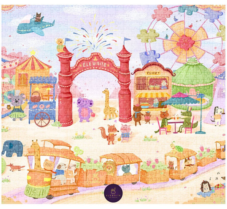 Elewhite Colorful Amusement Puzzle 1000pcs
