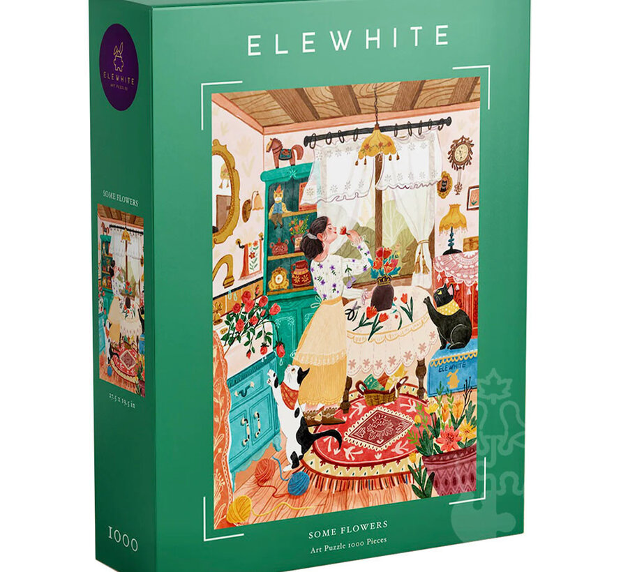 Elewhite Some Flowers Puzzle 1000pcs