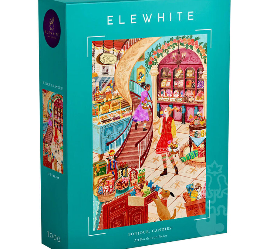 Elewhite Bonjour, Candies! Puzzle 1000pcs