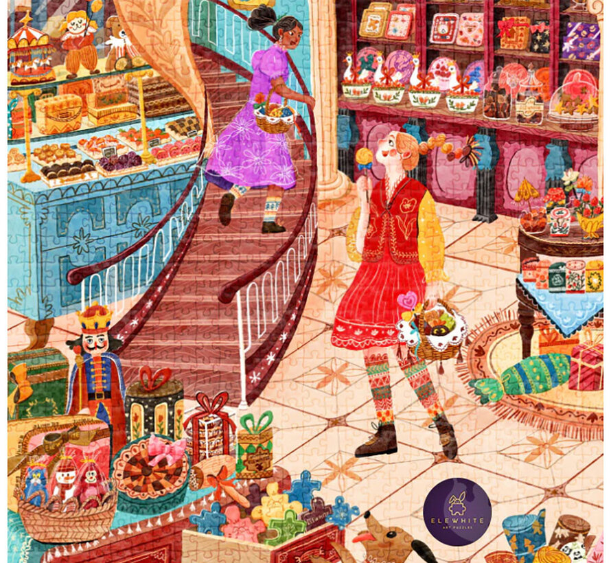 Elewhite Bonjour, Candies! Puzzle 1000pcs