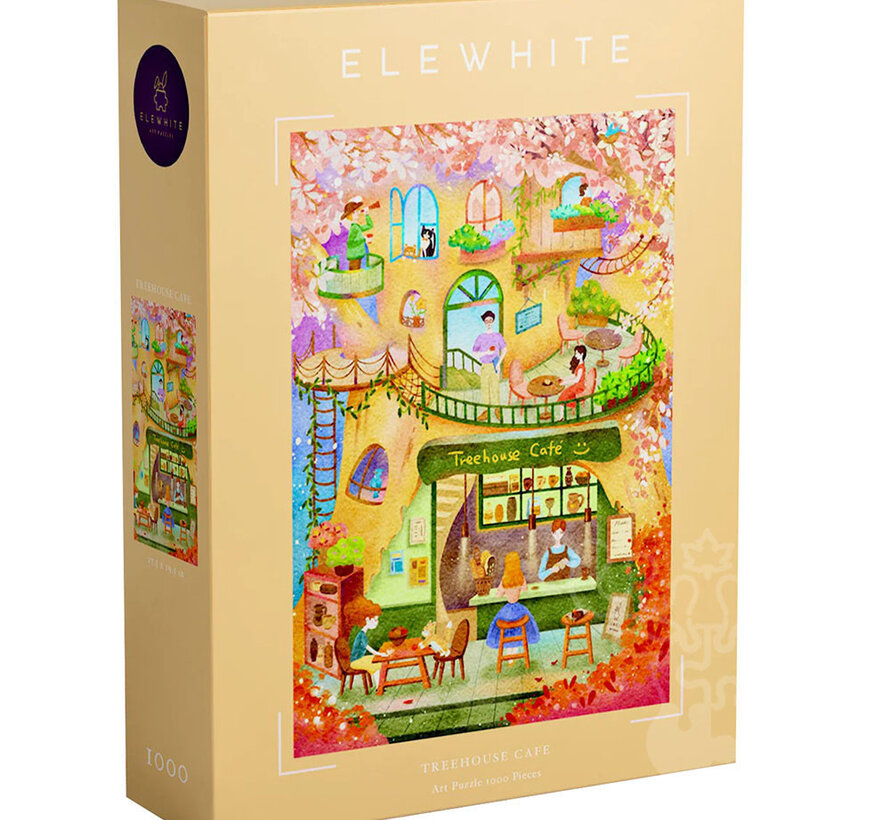 Elewhite Treehouse Café Puzzle 1000pcs