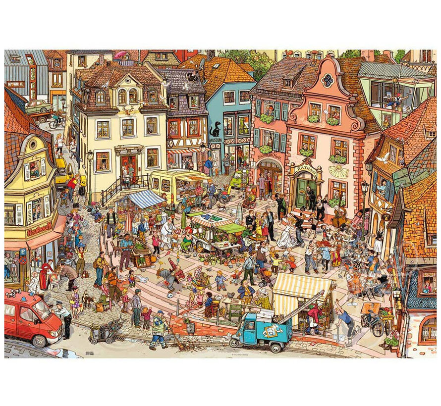 Heye Market Place Puzzle 1000pcs Triangle Box