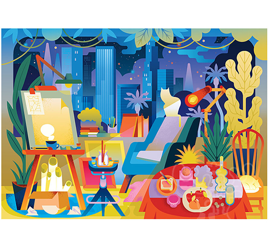 Holiyay Studio Apartment Puzzle 1000pcs