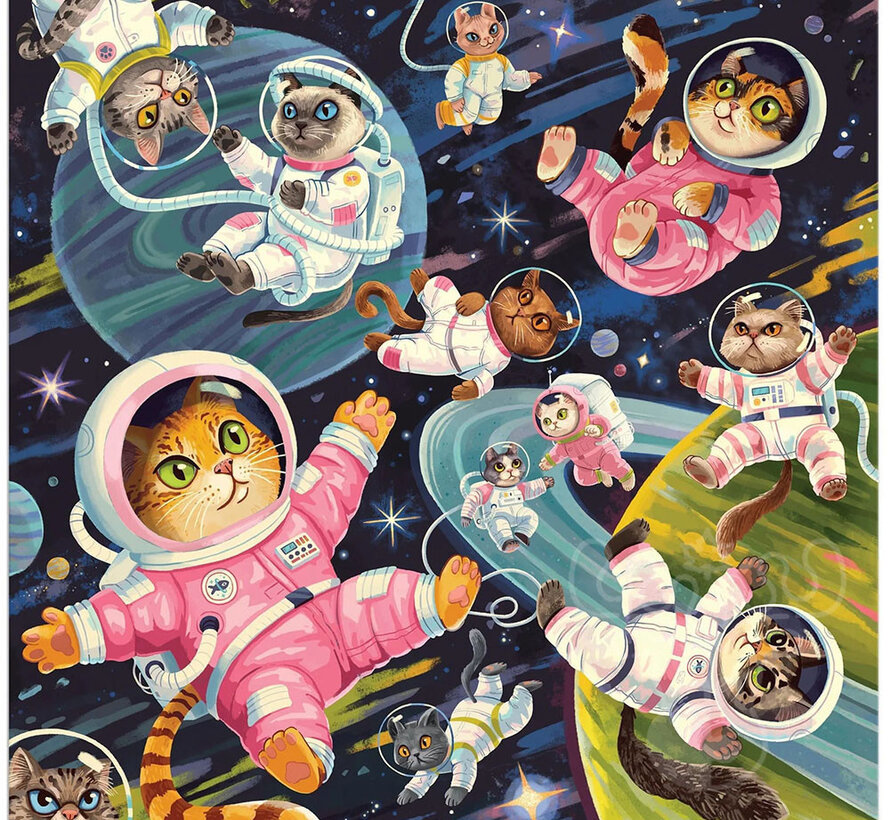 Galison A Space Meowdyssey Puzzle 500pcs