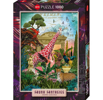 Heye Heye Fauna Fantasies: Giraffe Love Puzzle 1000pcs