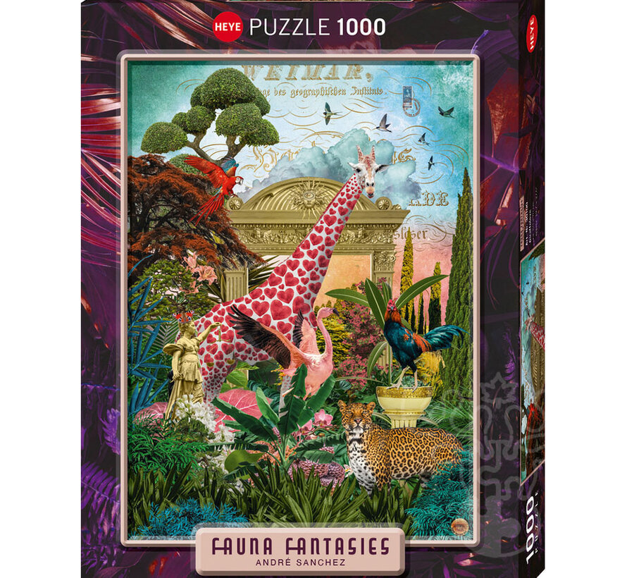 Heye Fauna Fantasies: Giraffolove Puzzle 1000pcs