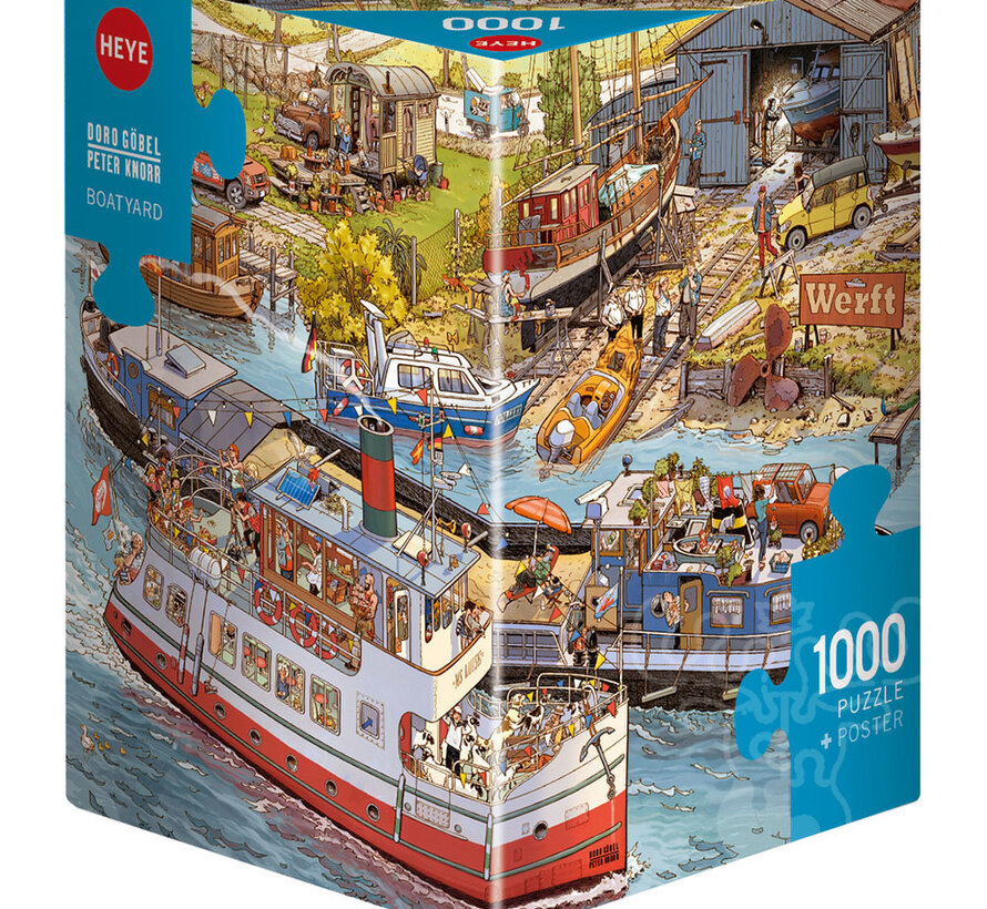 Heye Boatyard Puzzle 1000pcs Triangle Box