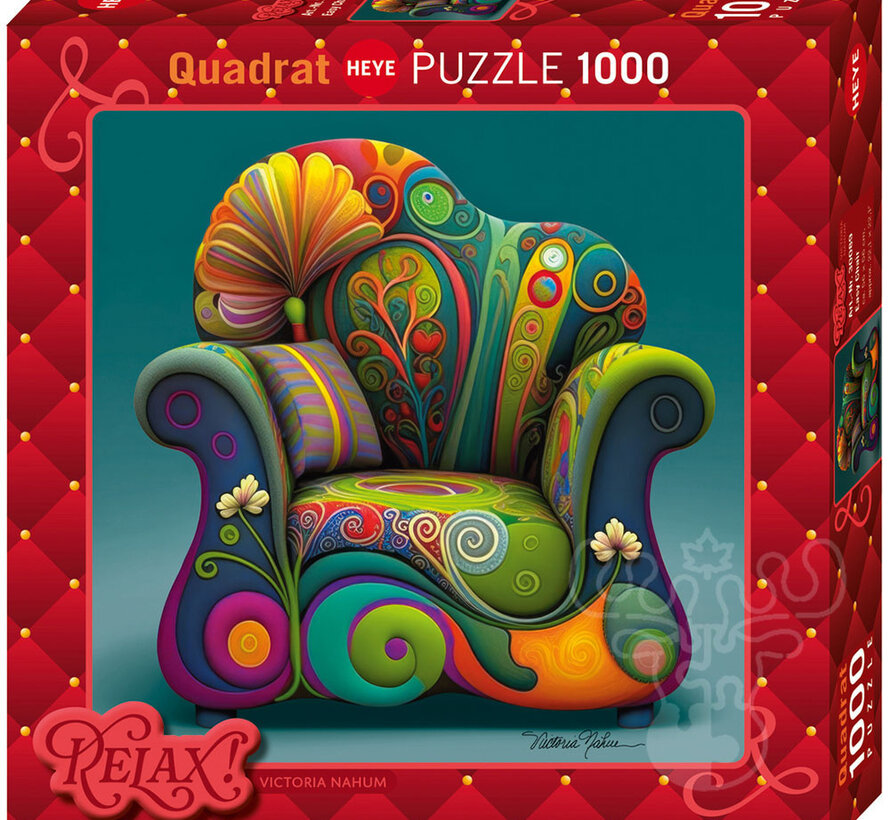 Heye Quadrat Relax: Easy Chair Puzzle 1000pcs