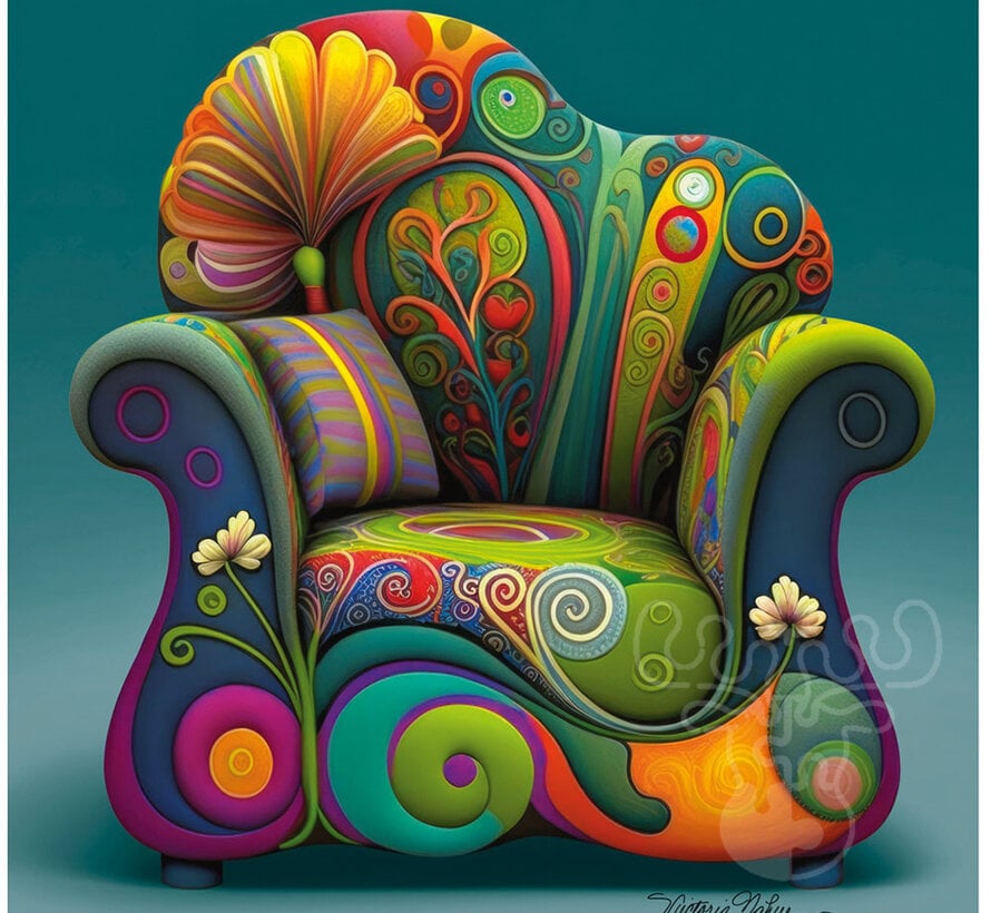 Heye Quadrat Relax: Easy Chair Puzzle 1000pcs