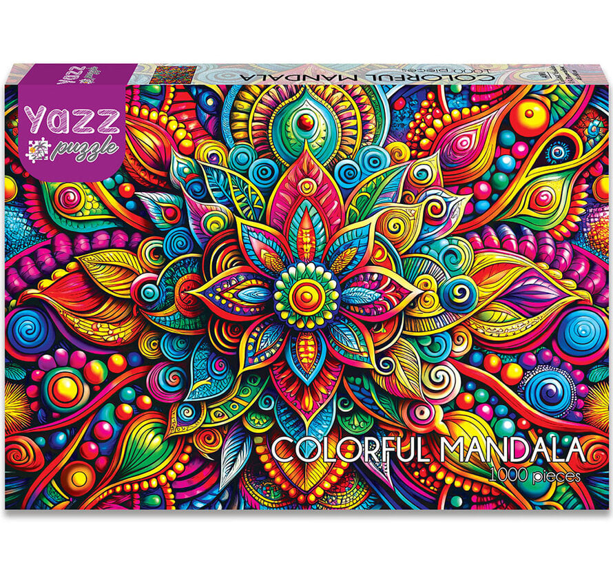 Pre-Order Yazz Puzzle Colorful Mandala Puzzle 1000pcs
