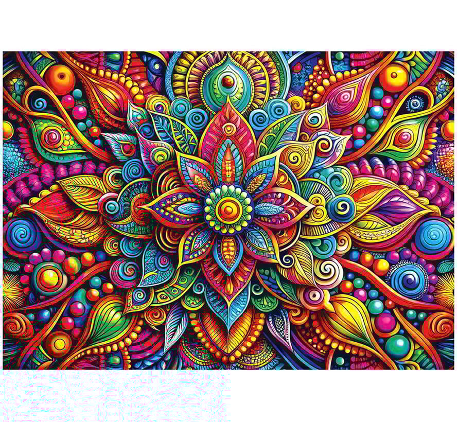Pre-Order Yazz Puzzle Colorful Mandala Puzzle 1000pcs