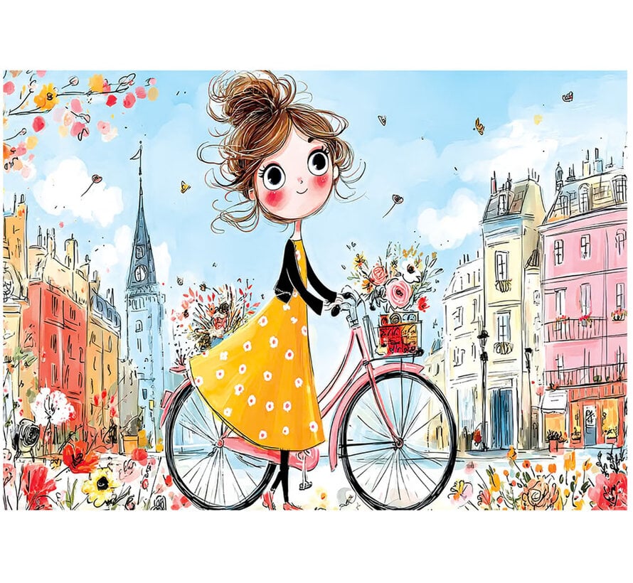 Pre-Order Yazz Puzzle Cheerful Girl Puzzle 1000pcs