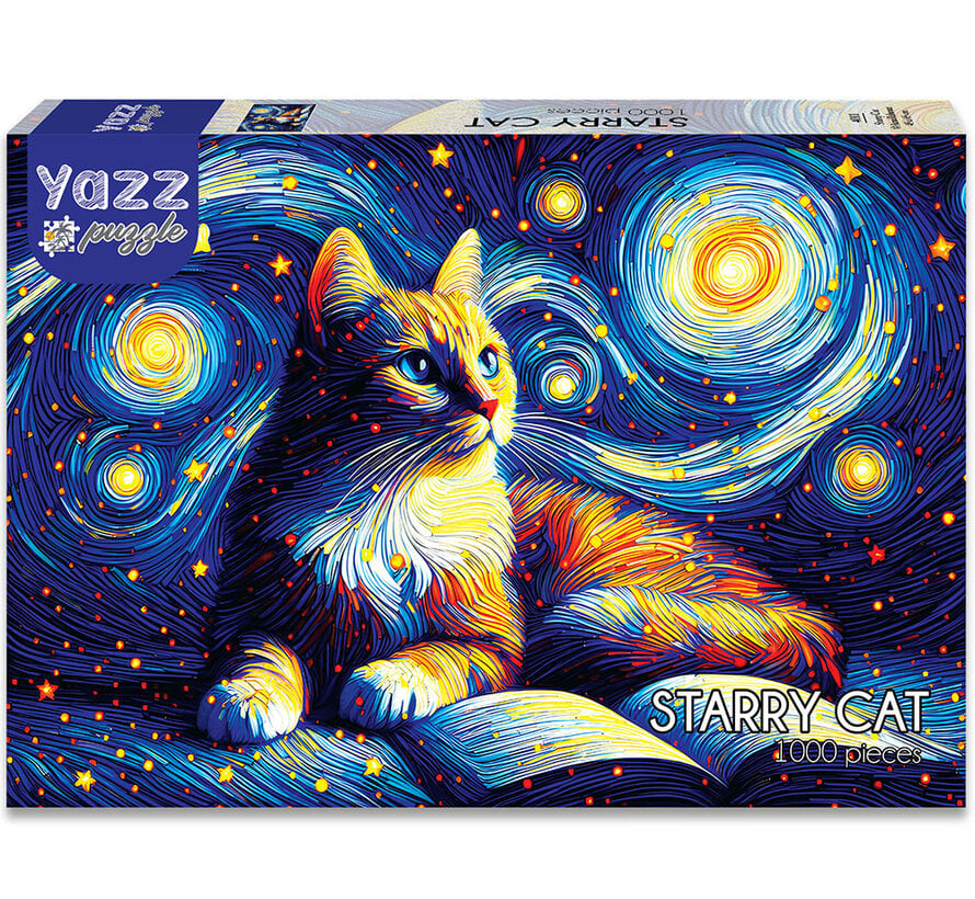 Pre-Order Yazz Puzzle Starry Cat Puzzle 1000pcs