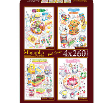 Magnolia Puzzles Pre-Order Magnolia Lucile Prache Puzzle 4 x 260pcs
