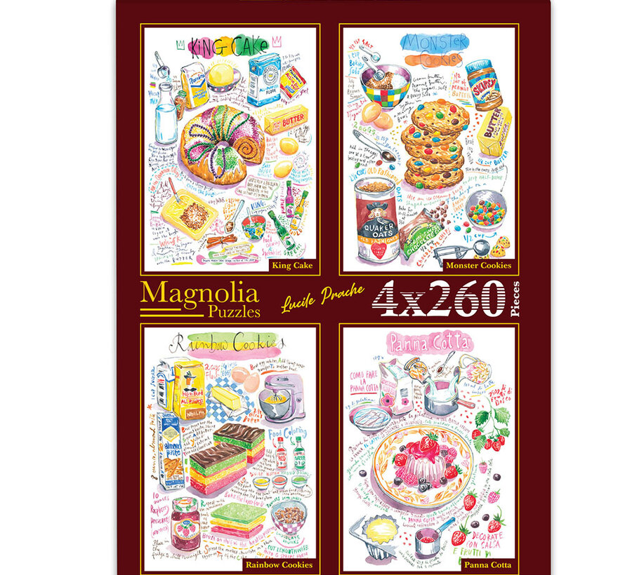Magnolia Lucile Prache Puzzle 4 x 260pcs