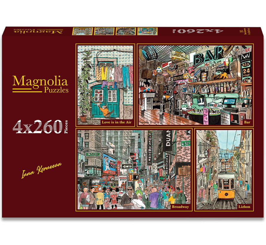 Pre-Order Magnolia Inna Korneeva Puzzle 4 x 260pcs