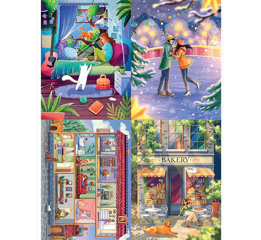 Magnolia Evgenia Lumfur Puzzle 4 x 260pcs