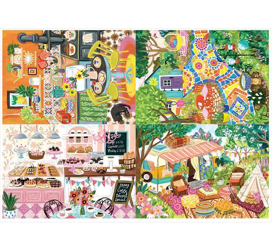 Magnolia Olivia Gibbs Puzzle 4 x 260pcs