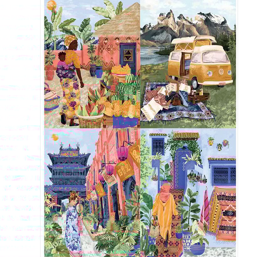 Magnolia Claire Morris Puzzle 4 x 260pcs