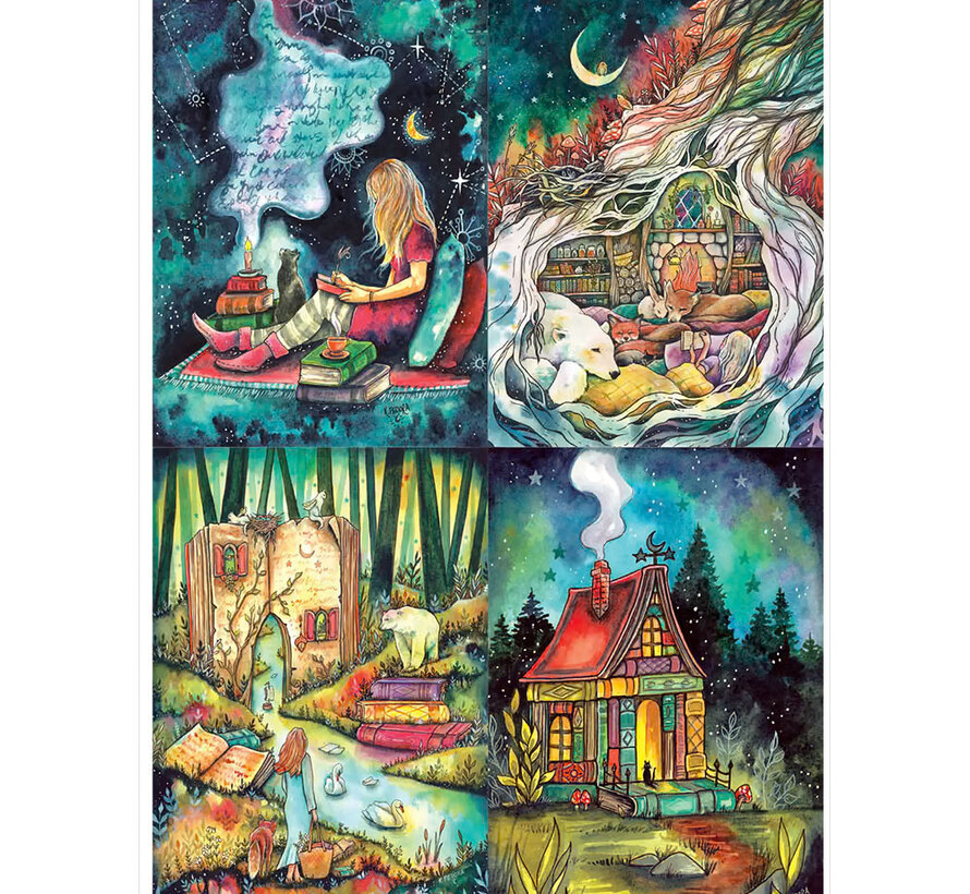 Magnolia Kat Fedora Puzzle 4 x 260pcs