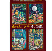 Magnolia Puzzles Magnolia Kat Fedora Puzzle 4 x 260pcs