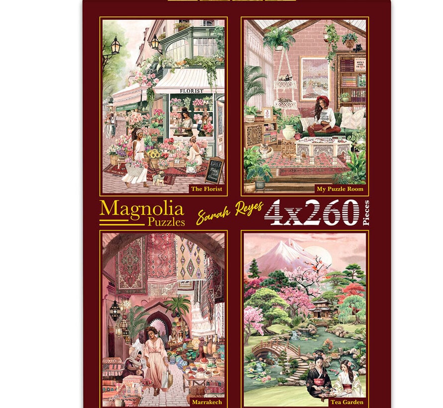 Magnolia Sarah Reyes Puzzle 4 x 260pcs