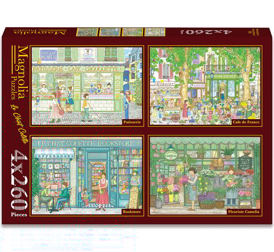 Magnolia Le Chat Colette Puzzle 4 x 260pcs