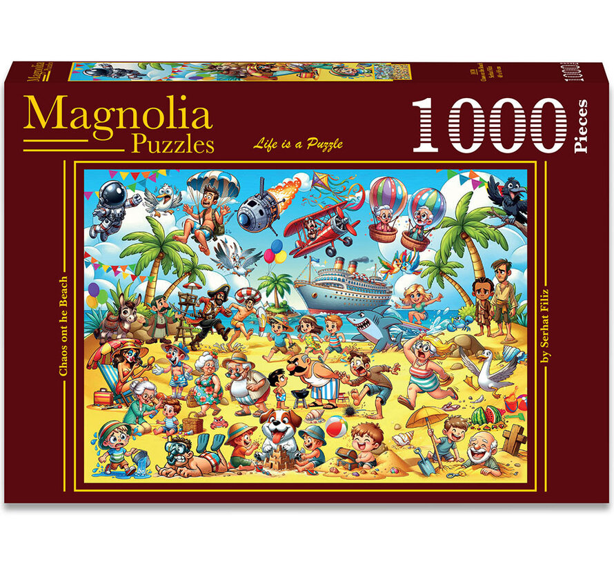 Pre-Order Magnolia Chaos on the Beach Puzzle 1000pcs