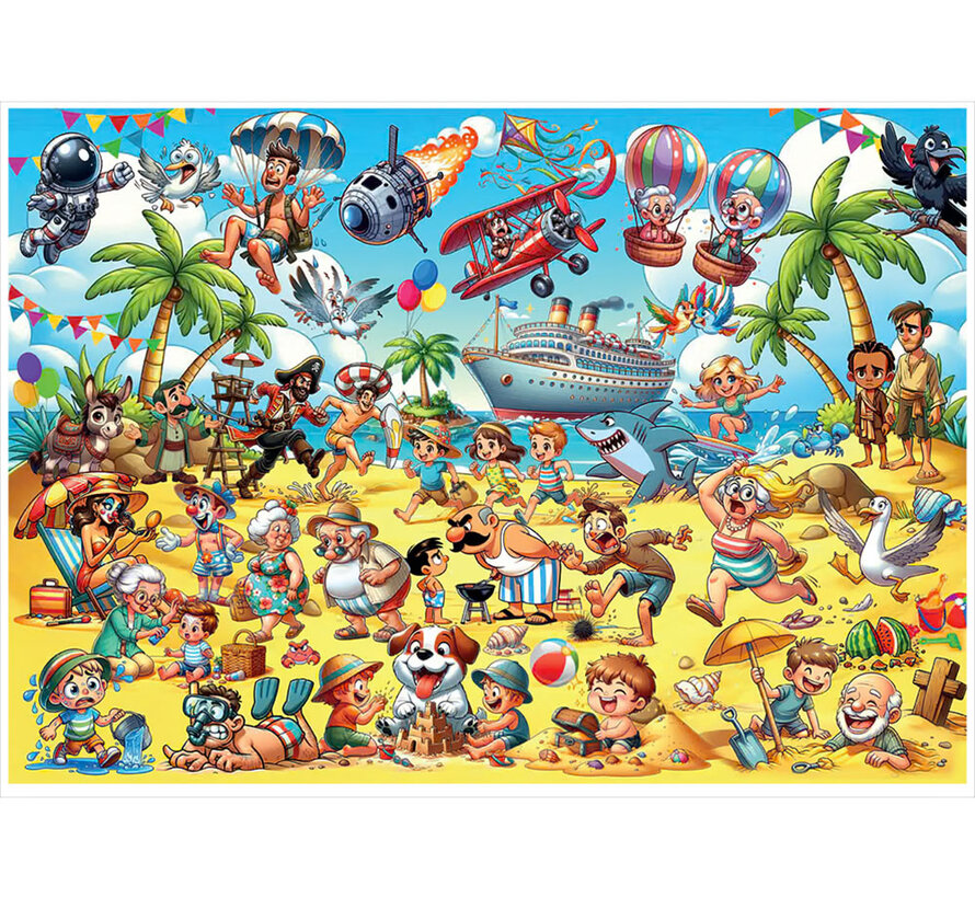 Pre-Order Magnolia Chaos on the Beach Puzzle 1000pcs