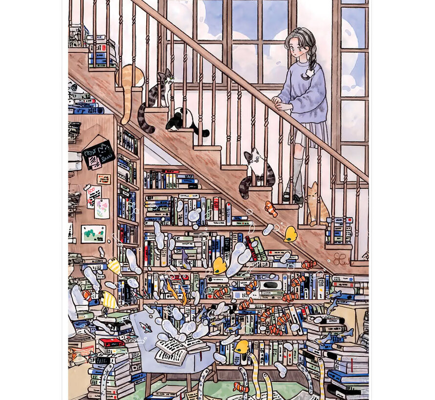 Magnolia Under the Stairs Puzzle 1000pcs