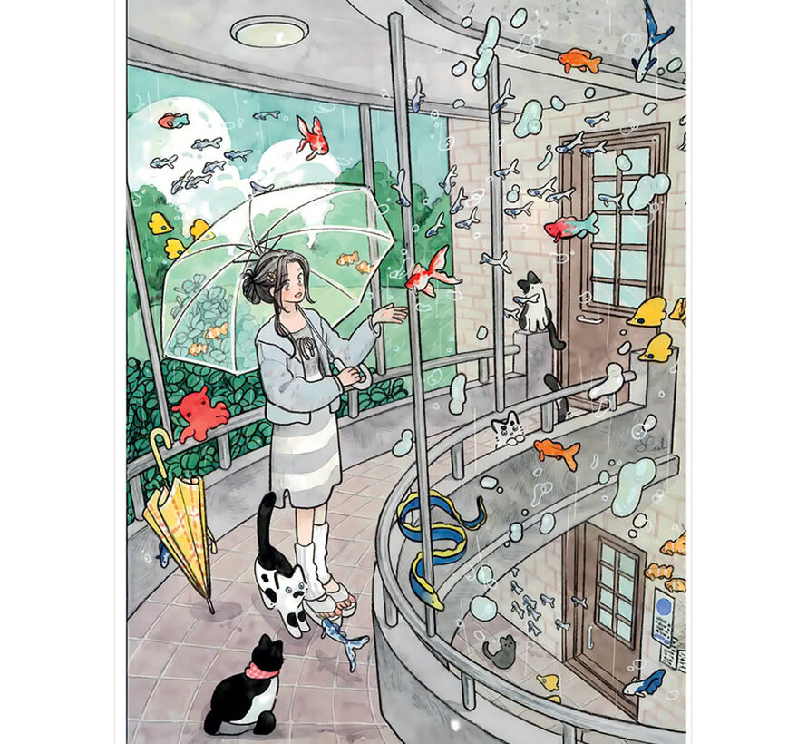 Magnolia Summer Rain Aquarium Puzzle 1000pcs