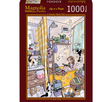 Magnolia Puzzles Pre-Order Magnolia A Summer Book Club Puzzle 1000pcs