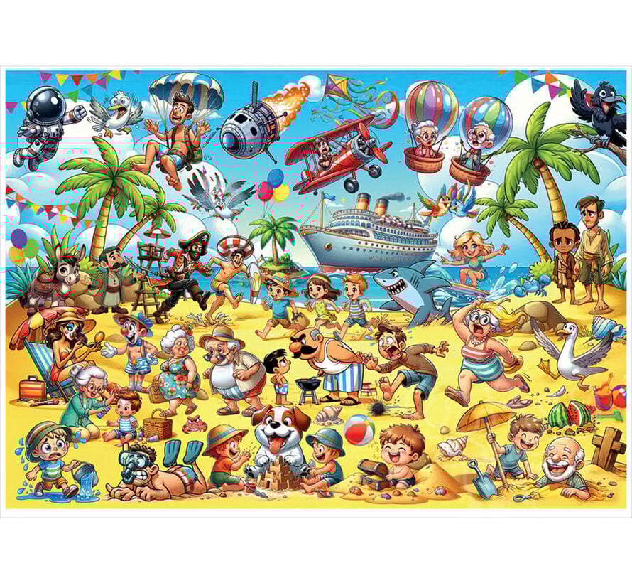 Magnolia Chaos on the Beach Puzzle 1000pcs