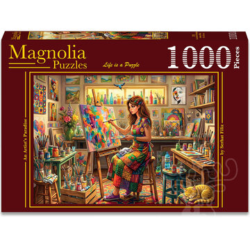 Magnolia Puzzles Magnolia An Artist's Paradise Puzzle 1000pcs