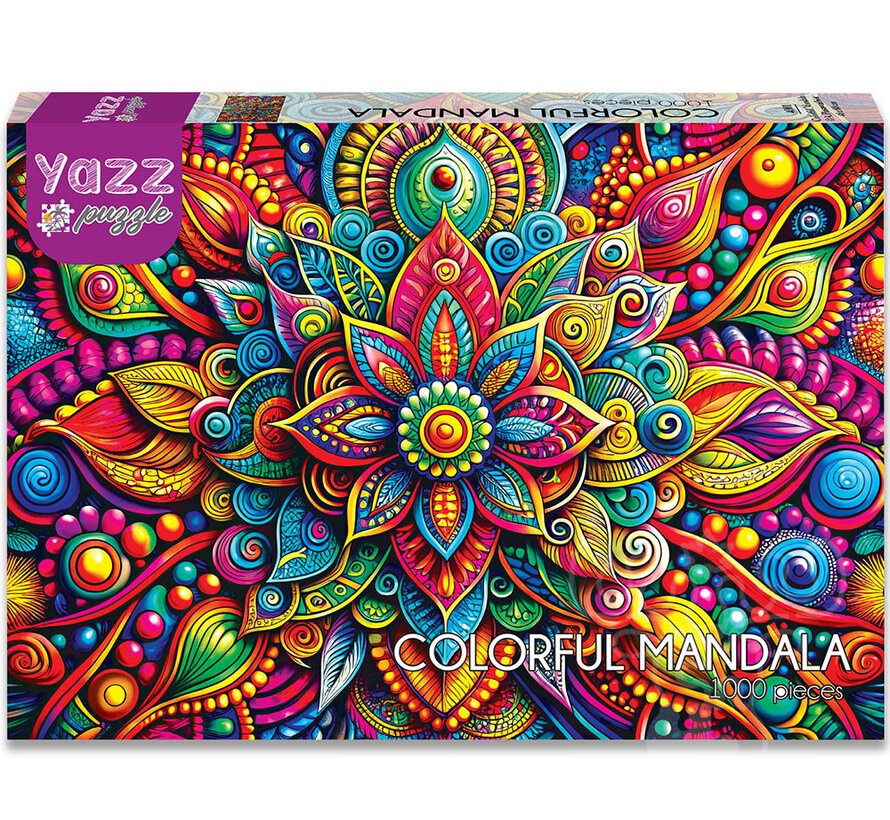 Yazz Puzzle Colorful Mandala Puzzle 1000pcs