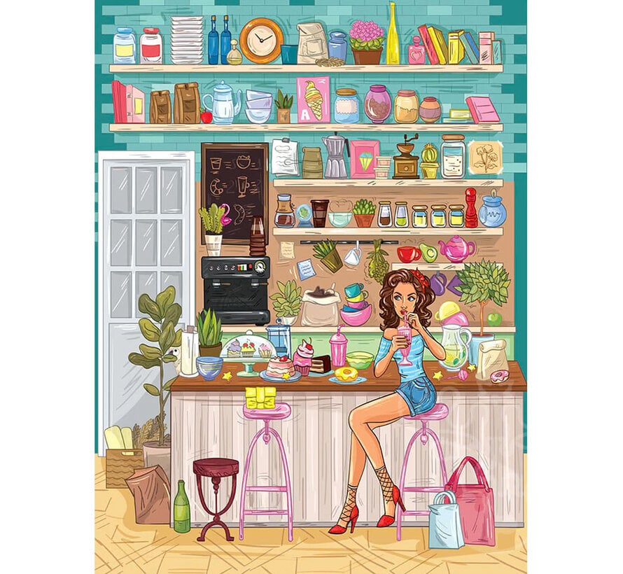 Yazz Puzzle Cozy Cafe Puzzle 1000pcs