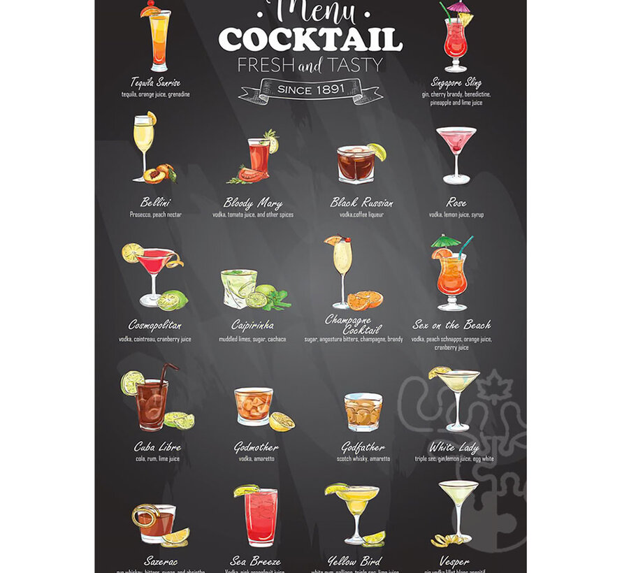 Yazz Puzzle Cocktails Puzzle 1000pcs