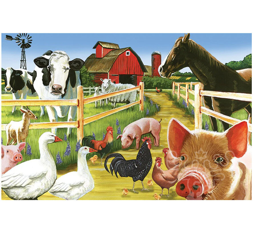 Cobble Hill Welcome to the Farm Floor Puzzle 35pcs