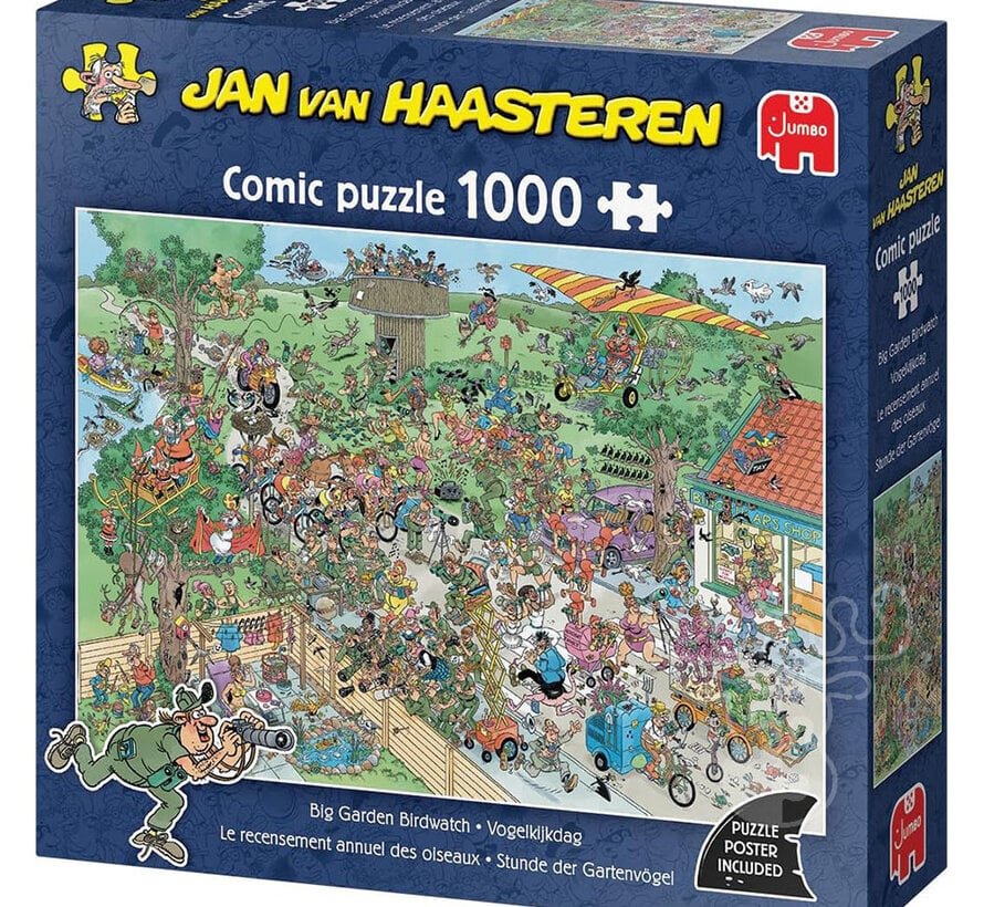 Jumbo Jan van Haasteren - Big Garden Birdwatch Puzzle 1000pcs