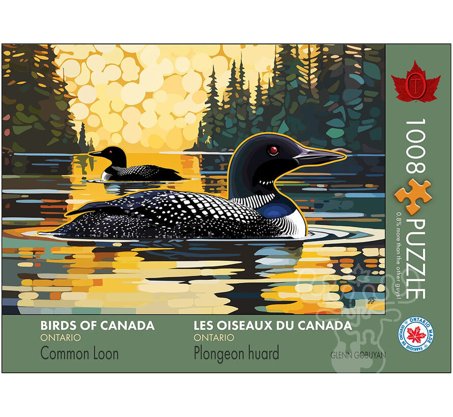 The Occurrence Birds of Canada, Ontario Loon Puzzle 1008pcs