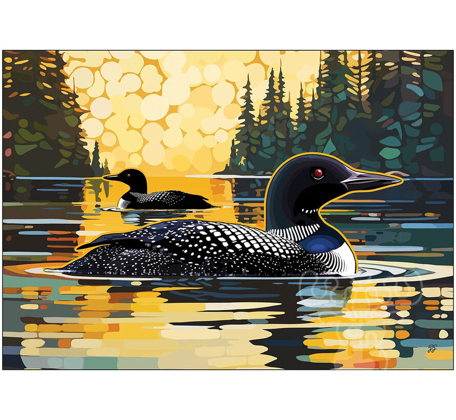 The Occurrence Birds of Canada, Ontario Loon Puzzle 1008pcs