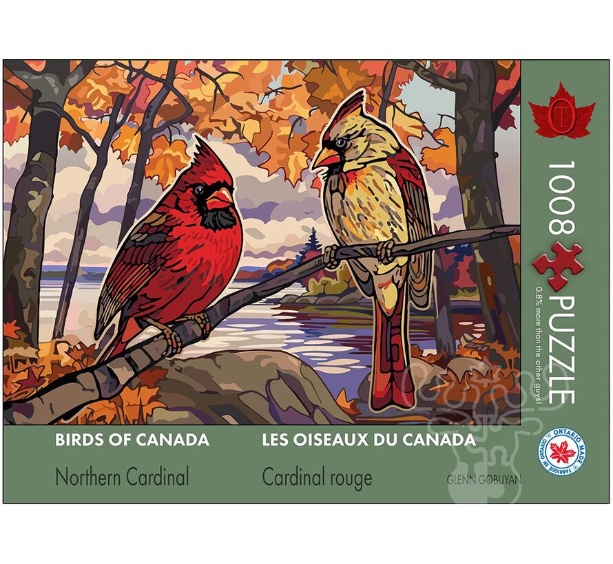 The Occurrence Birds of Canada, Northern Cardinal Puzzle 1008pcs