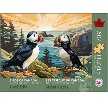 The Occurrence The Occurrence Birds of Canada, Newfoundland & Labrador Puffin Puzzle 504pcs