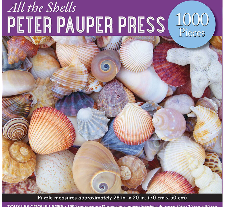 Peter Pauper Press All the Shells Puzzle 1000pcs