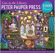 Peter Pauper Press Peter Pauper Press Cats In the Library Puzzle 1000pcs