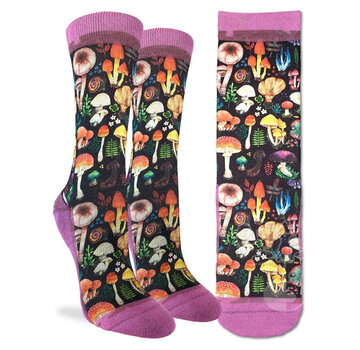 Mushrooms Active Socks - Women's Shoe Size 5-9